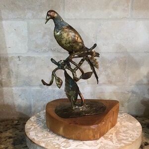 Bill Lett Bronze Statue 1971 Vintage Creative Metal Arts